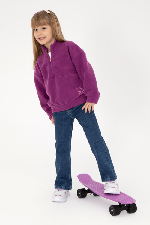Kız Çocuk Mavi Jean Pantolon 50298528-DN0022