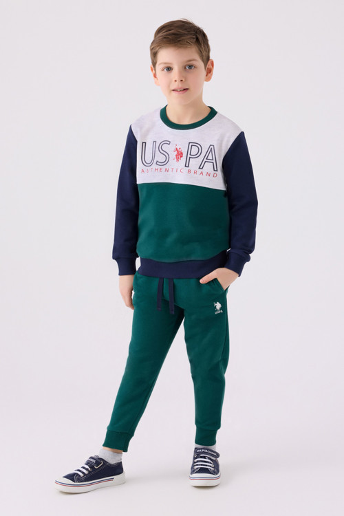 Erkek Çocuk Koyu Yeşil Pijama Takımı 50299489-VR079