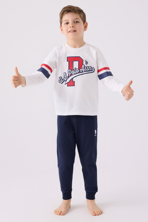 Erkek Çocuk Krem Pijama Takımı 50299428-VR071
