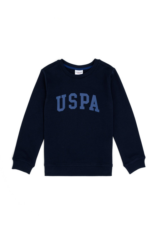 Erkek Çocuk Lacivert Basic Bisiklet Yaka Sweatshirt 50293474-VR033