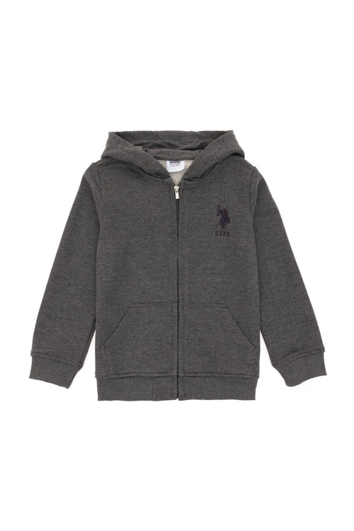 Erkek Çocuk Antrasit Melanj Basic Sweatshirt 50289144-VR081