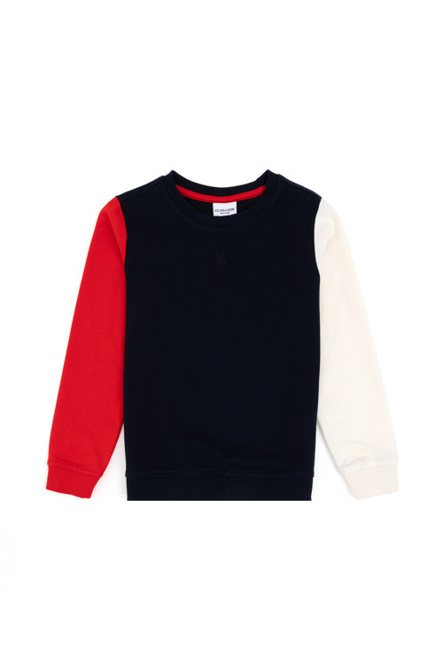 Erkek Çocuk Lacivert Bisiklet Yaka Sweatshirt 50293563-VR033