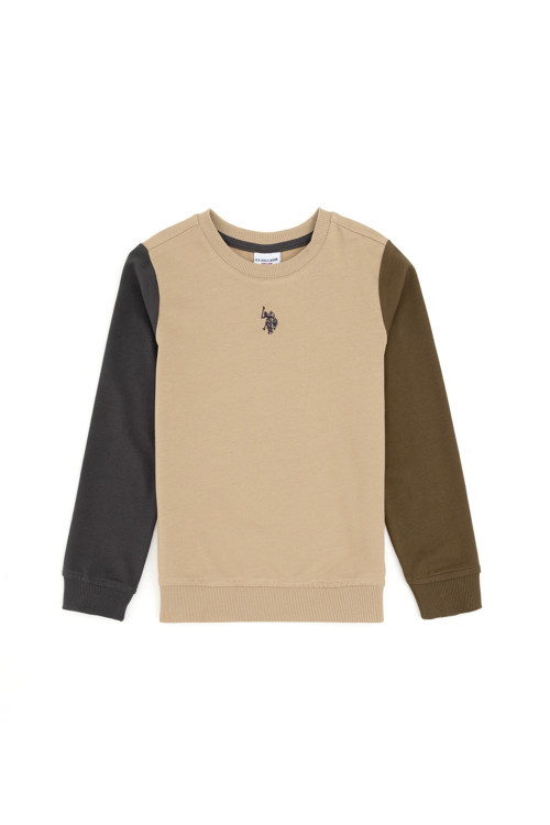 Erkek Çocuk Kum Bisiklet Yaka Sweatshirt 50293563-VR085