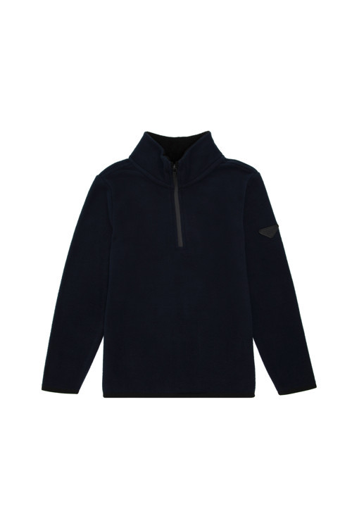 Erkek Çocuk Yarım Fermuarlı Lacivert Polar Sweatshirt 50298060-VR033
