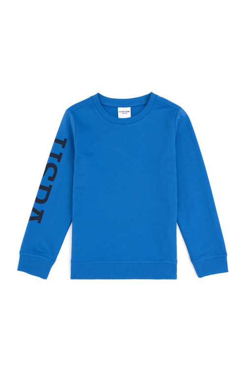 Erkek Çocuk Kobalt Bisiklet Yaka Sweatshirt 50293643-VR077