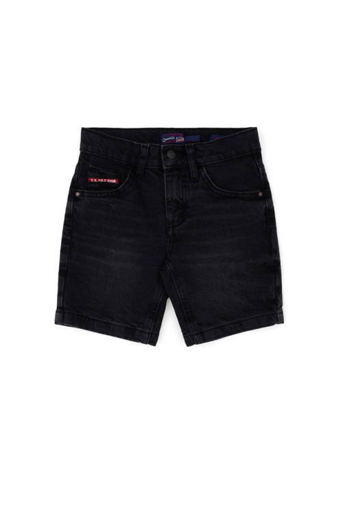 Erkek Çocuk Siyah Jean Şort 50283980-DN0027