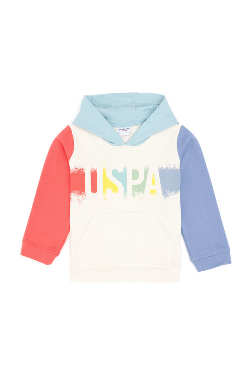 Kız Çocuk Krem Kapüşonlu Sweatshirt 50290727-VR071