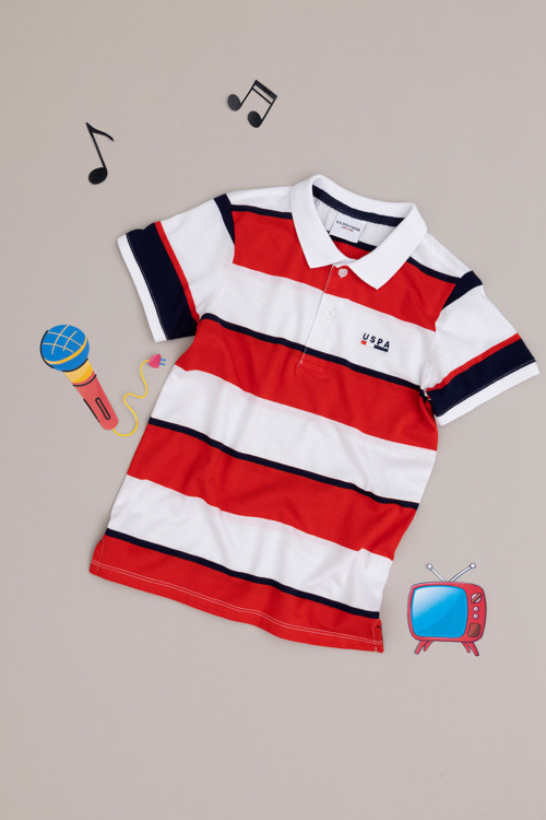 Erkek Çocuk Kırmızı Polo Yaka Tişört 50282043-VR030