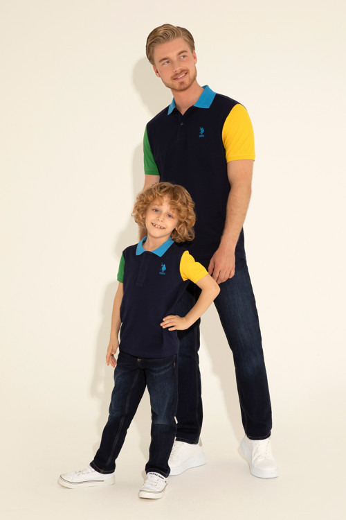 Erkek Çocuk Lacivert Polo Yaka Tişört 50284797-VR033