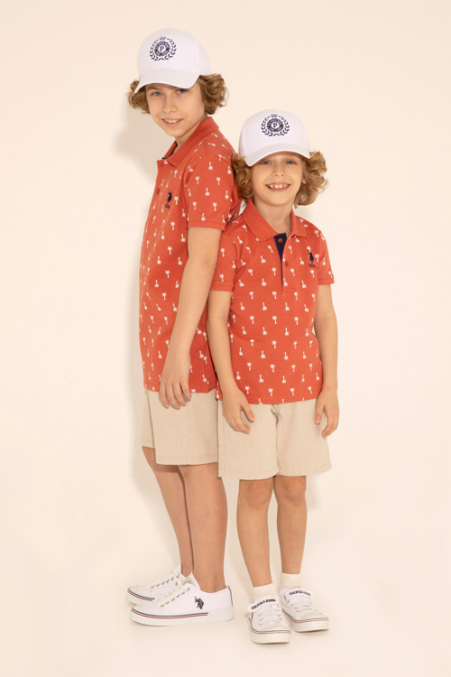 Erkek Çocuk Pudra Polo Yaka Tişört 50288073-VR042