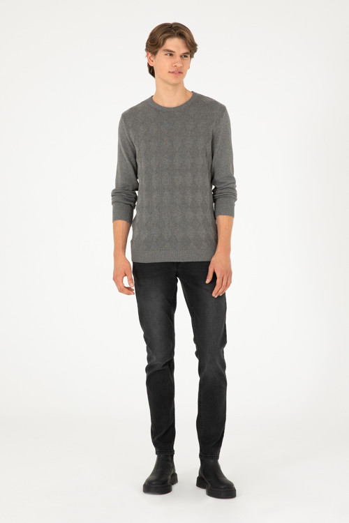 Erkek Siyah Slim Fit Jean Pantolon 50296848-DN0027
