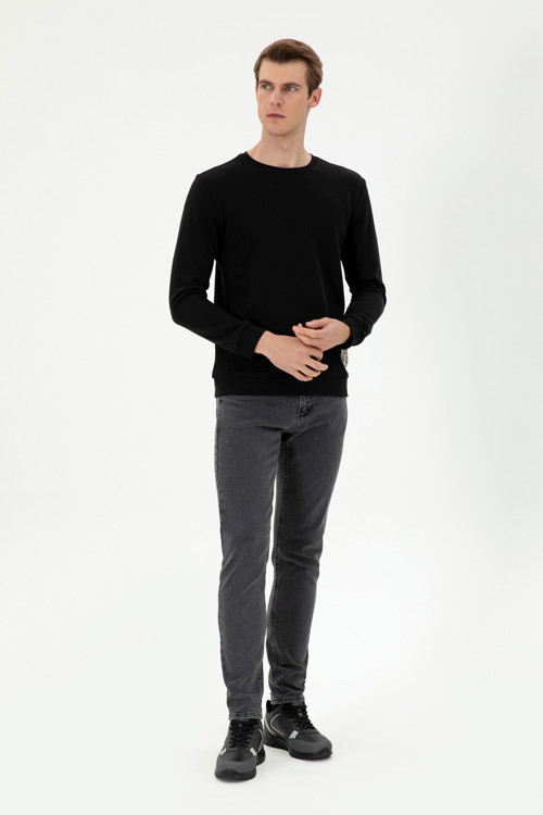 Erkek Gri Slim Fit Jean Pantolon 50297161-DN0025