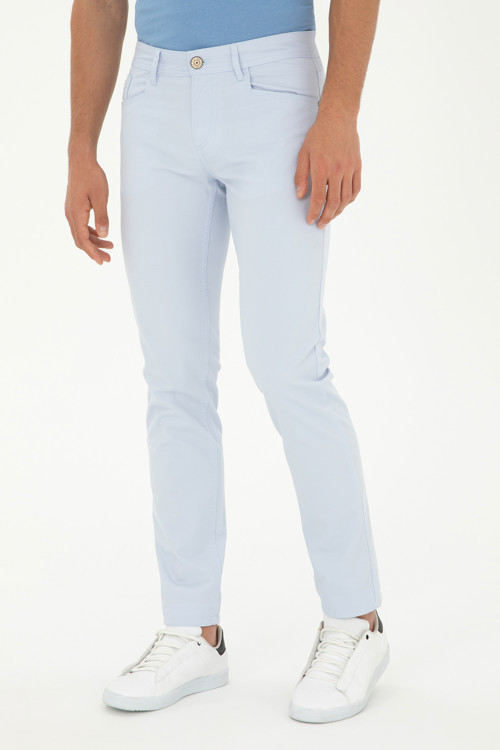 Erkek Açık Mavi Kanvas / Chino Pantolon 50286305-VR003