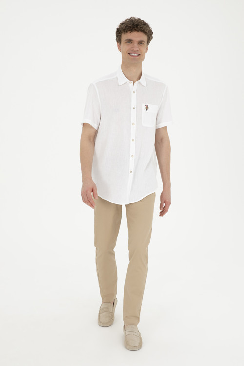 Erkek Slim Fit Kum Kanvas / Chino Pantolon50286013-VR085