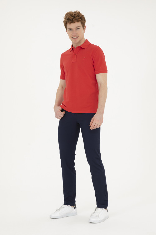 Erkek Slim Fit Lacivert Kanvas / Chino Pantolon 50286305-VR033