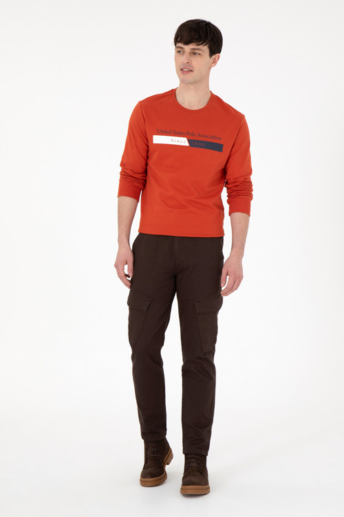 Erkek Carrot Fit Kahverengi Kanvas Pantolon 50291173-VR029