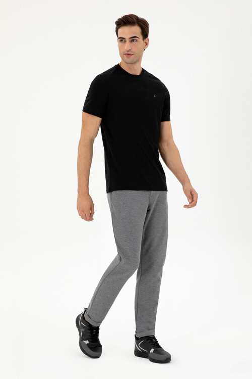 Erkek Carrot Fit Açık Gri Kanvas Pantolon 50297846-VR001