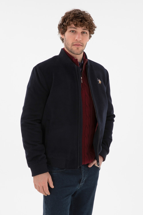 Erkek Lacivert Kaşe Mont 50290768-VR033