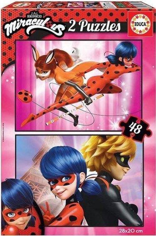 2X48 Mıraculous Ladyb Puzzle