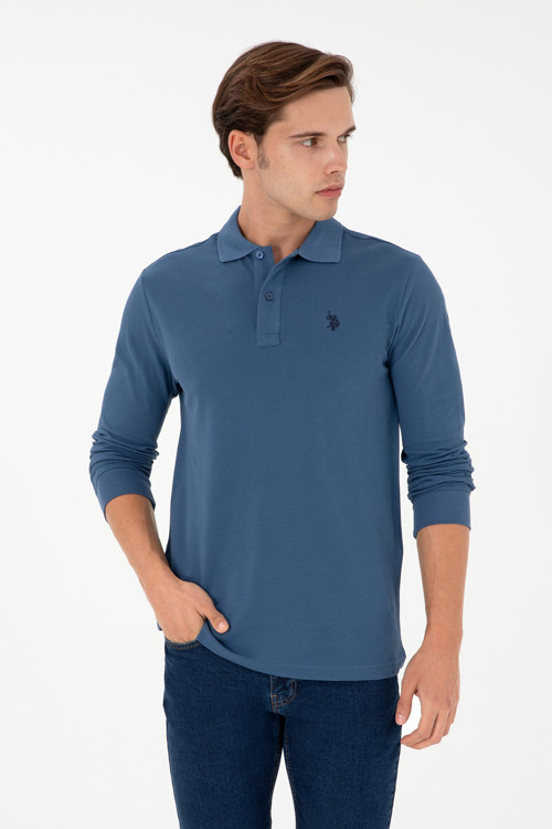 Erkek İndigo Basic Sweatshirt 50289051-VR028