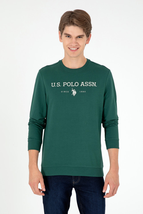 Erkek Koyu Yeşil Sweatshirt 50293362-VR079
