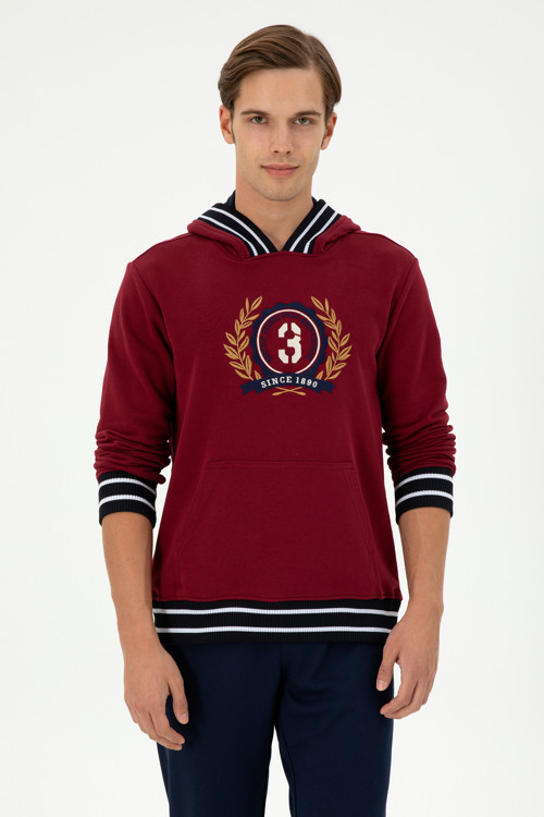 Erkek Bordo Sweatshirt 50290758-VR014