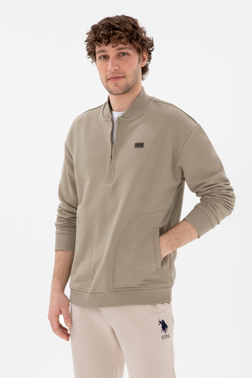 Erkek Açık Haki Sweatshirt 50293380-VR183
