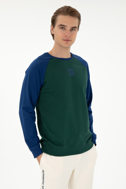 Erkek Koyu Yeşil Sweatshirt 50293455-VR079