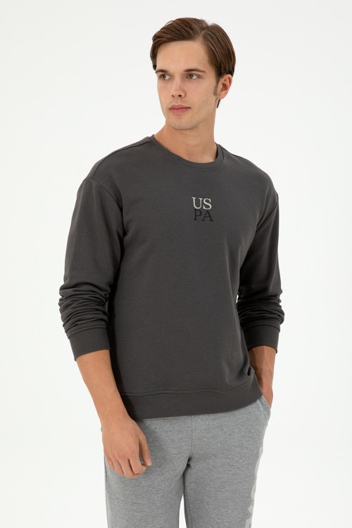 Erkek Antrasit Basic Sweatshirt 50293420-VR006