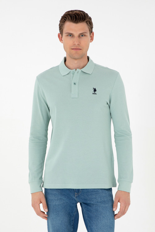 Erkek Su Yeşili Basic Sweatshirt 50297904-VR048
