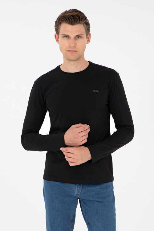 Erkek Siyah Basic Sweatshirt 50298246-VR046