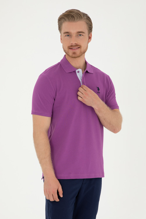 Erkek Mor Basic Tişört50279611-VR038