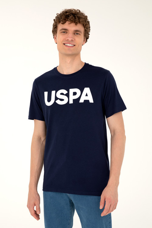 Erkek Regular Fit Bisiklet Yaka Lacivert Basic Tişört 50279620-VR033