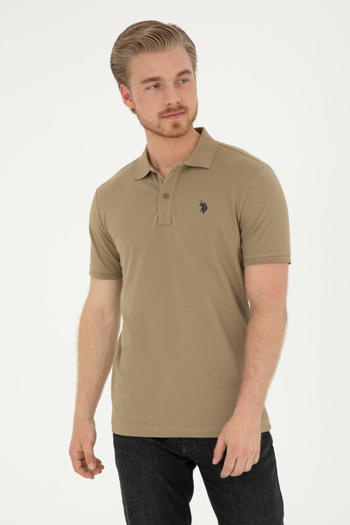 Erkek Haki Basic Tişört50279573-VR027
