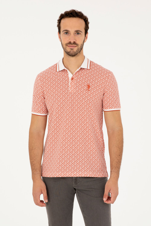 Erkek Regular Fit Polo Yaka Pudra Tişört 50281510-VR042