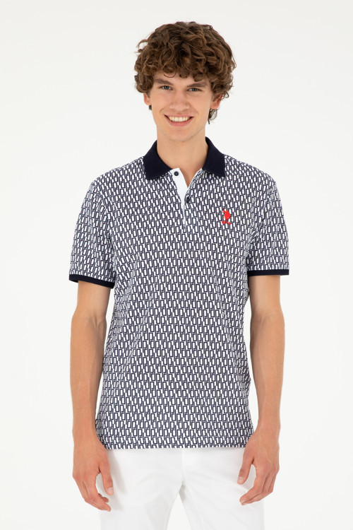 Erkek Regular Fit Polo Yaka Lacivert Tişört 50281928-VR033