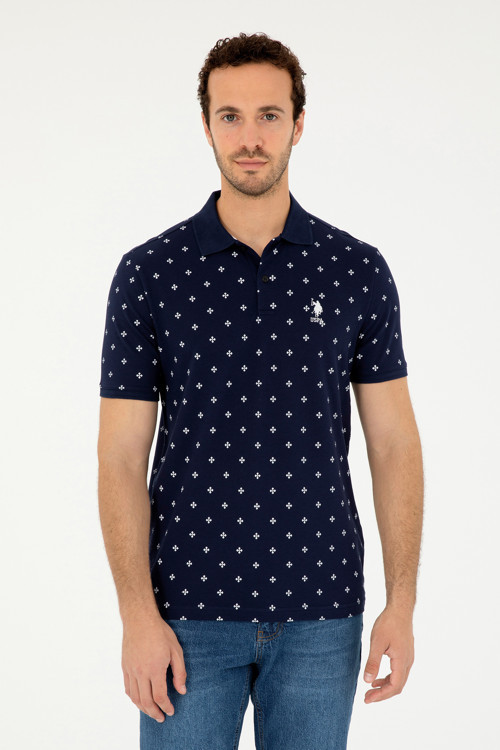 Erkek Regular Fit Polo Yaka Lacivert Tişört 50281941-VR033