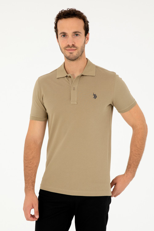 Erkek Haki Basic Tişört 50294223-VR027