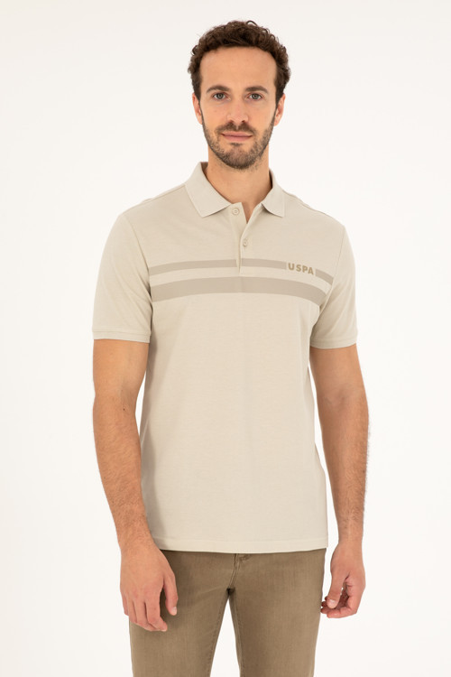 Erkek Regular Fit Polo Yaka Taş Tişört50287102-VR049