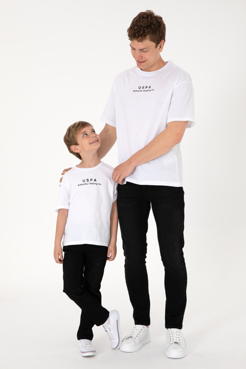 Erkek Comfort Fit Bisiklet Yaka Beyaz Tişört 50294322-VR013