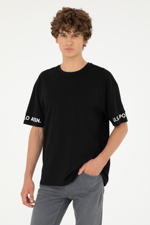 Erkek Siyah Tişört 50287045-VR046
