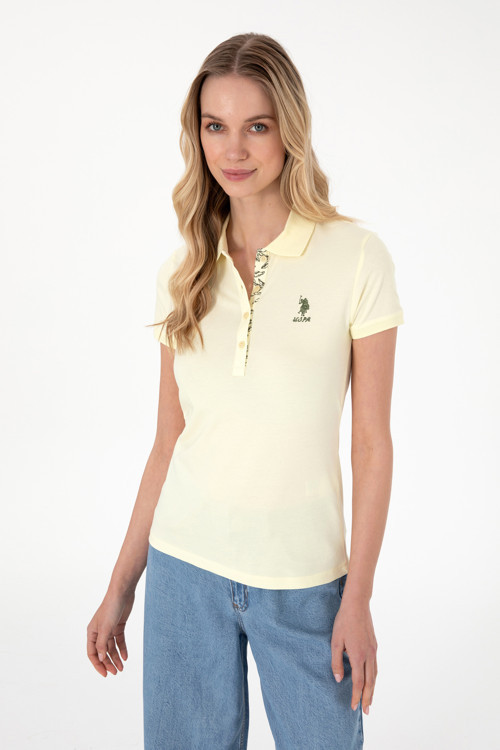 Kadın Limon Basic Polo Yaka Tişört 50300896-VR035