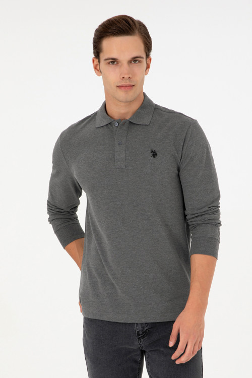 Erkek Antrasit Melanj Basic Sweatshirt 50289051-VR081