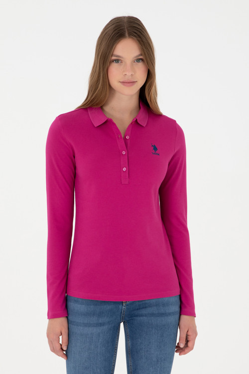 Kadın Fuşya Basic Sweatshirt 50289541-VR023