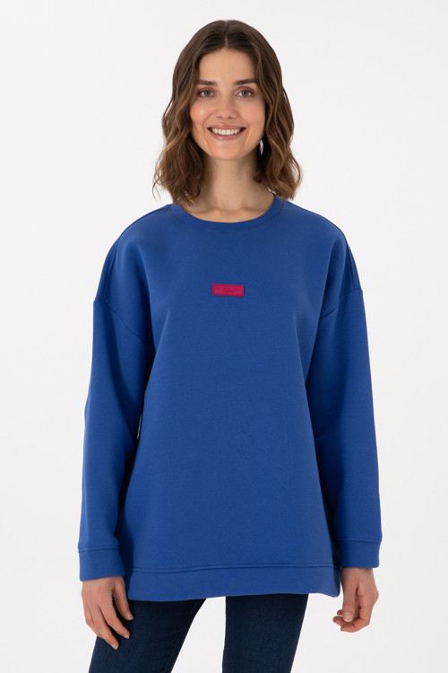 Kadın Saks Sweatshirt 50294221-VR045