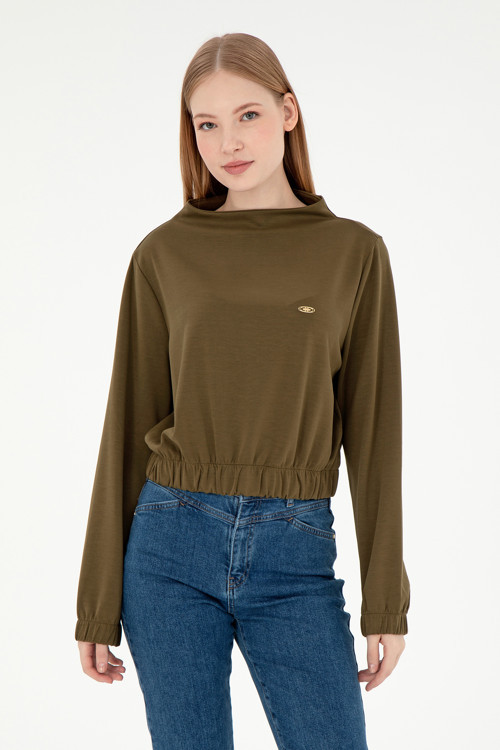 Kadın Haki Sweatshirt 50298171-VR027