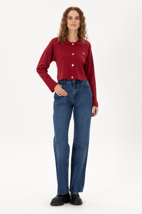 Kadın Mavi Jean Pantolon 50296464-DN0022