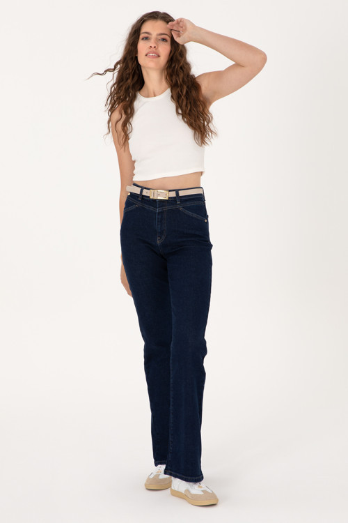 Kadın Mavi Slim Flare Fit Jean Pantolon 50297486-DN0022