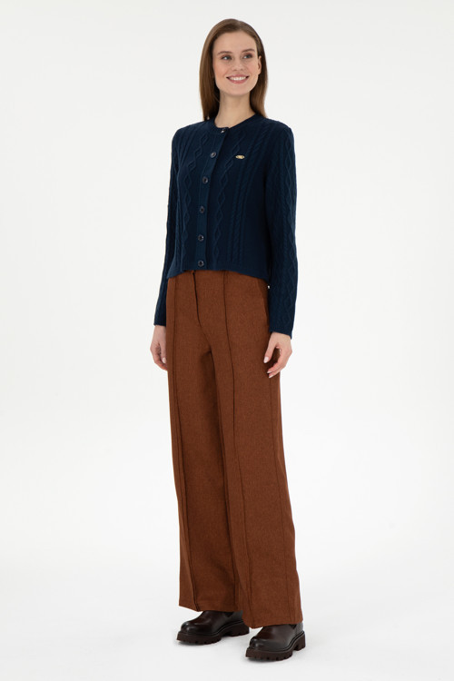 Kadın Kahverengi Loose Fit Kanvas Pantolon 50290500-VR029