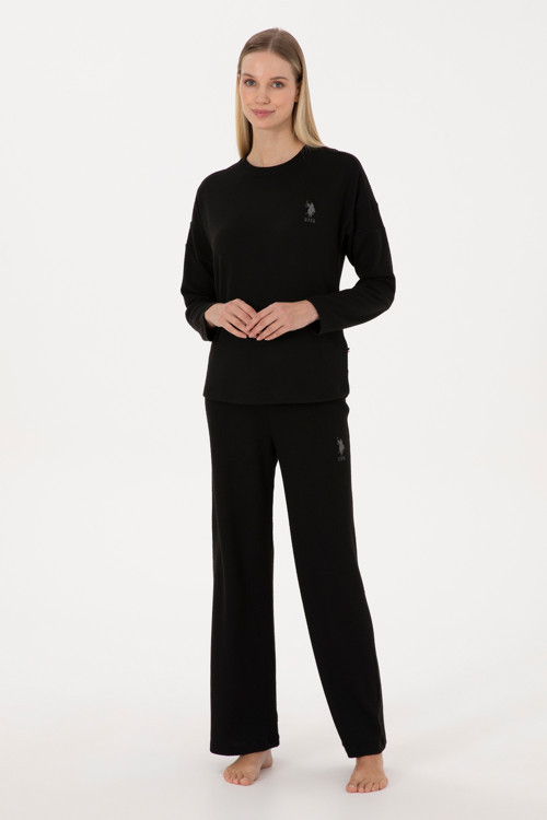 Kadın Siyah Pijama Takımı 50302050-VR046